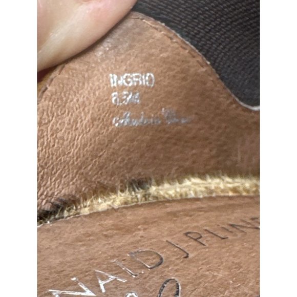 Donald J. Pliner Ingrid Animal Print Calf Hair Leather Wedges size 6.5M - Picture 5 of 9